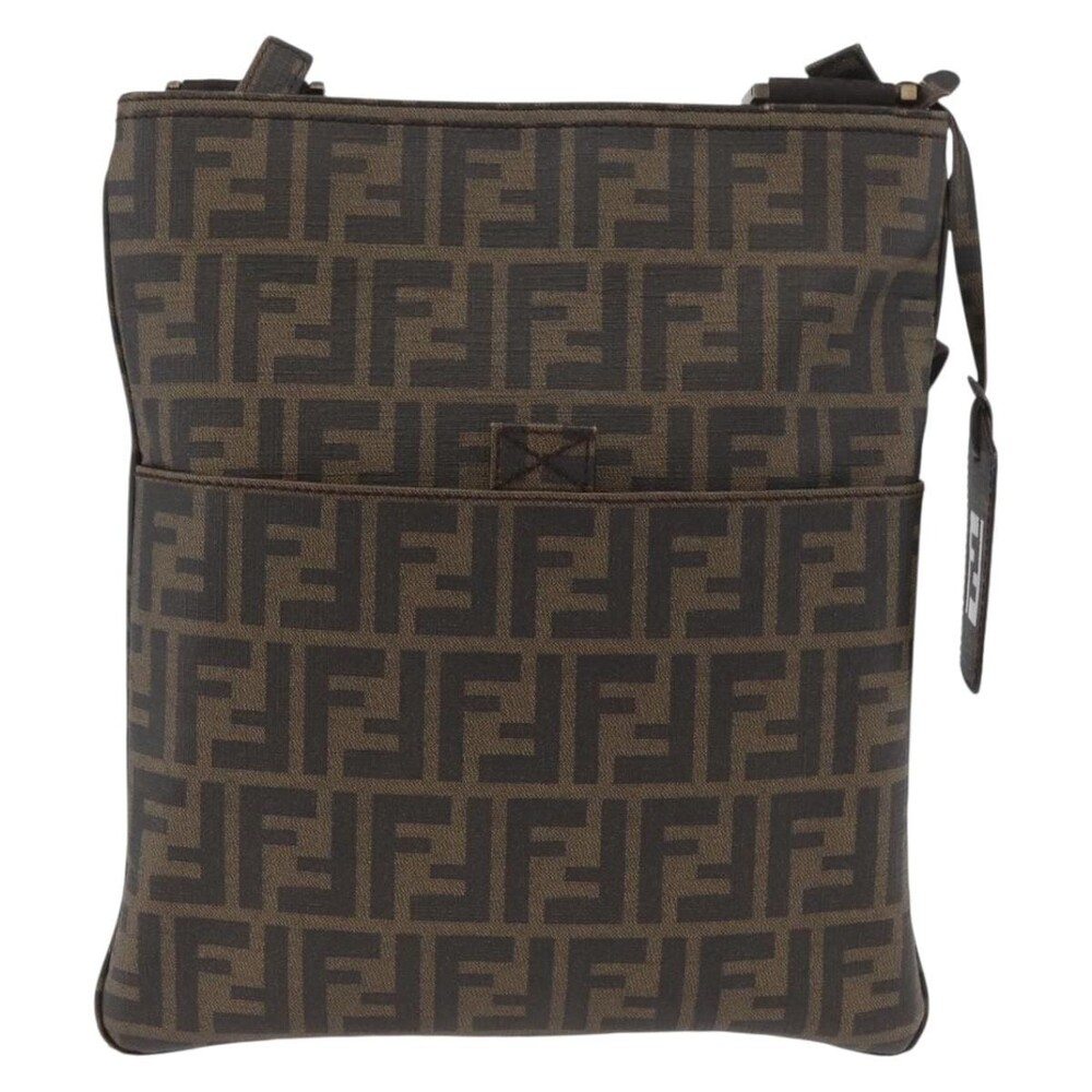 Fendi Zucca Shoulder Bag Brown
